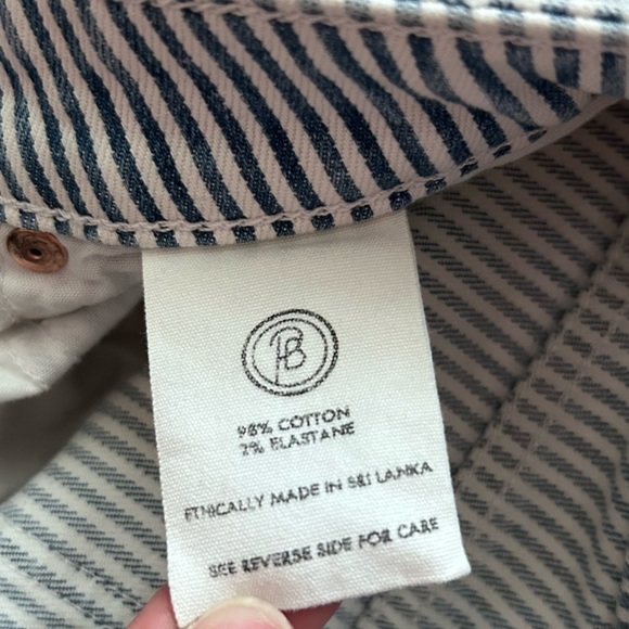 Porter Blue Peyton Striped Painters Jeans Sz 23 - Picture 9 of 9
